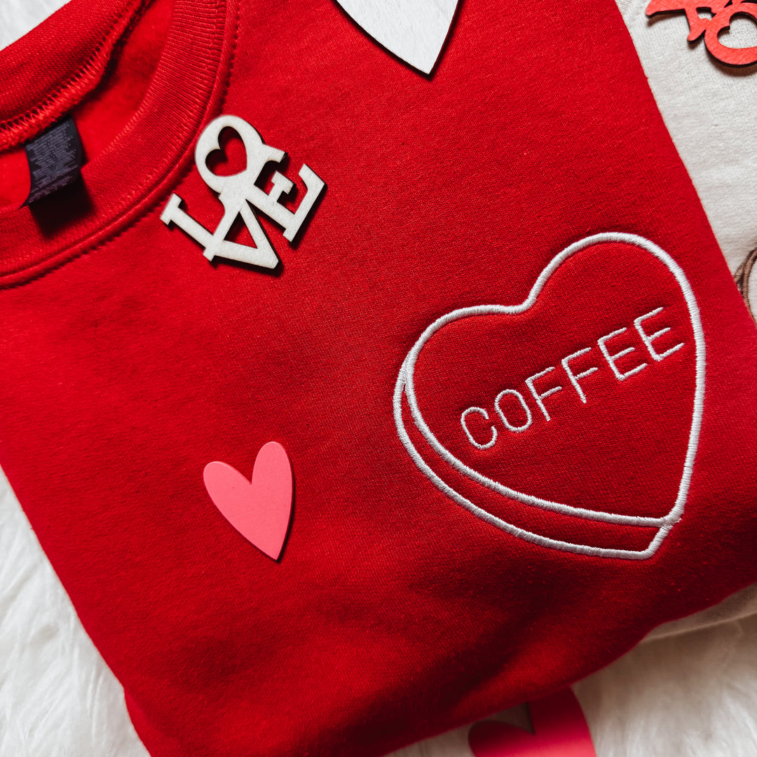 SWEETHEART EMBROIDERED SWEATSHIRT
