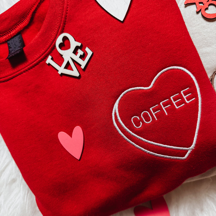 SWEETHEART EMBROIDERED SWEATSHIRT